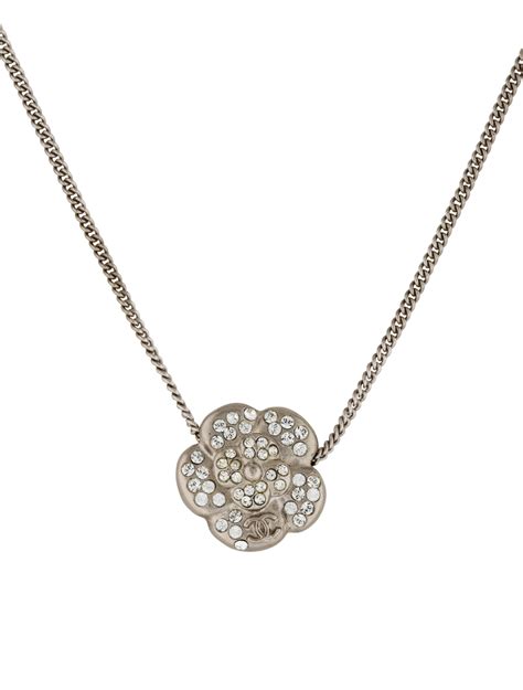 chanel crystal camellia necklace|Chanel camellia necklace.